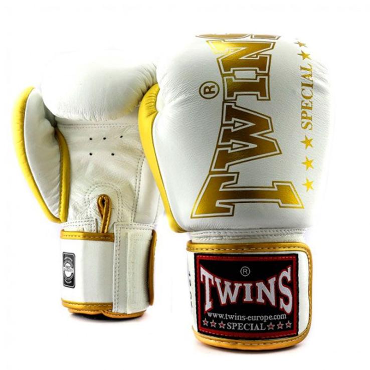 Guantoni da boxe Twins BGVL 8 bianco/oro