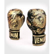 Guantoni da boxe Venum Dragon's Flight neri / dorati