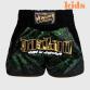 Pantaloni da Muay Thai per bambini Venum Attack - nero verde