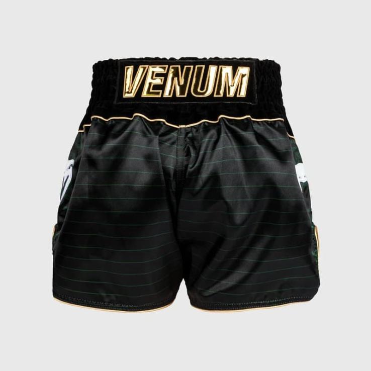 Pantaloni da Muay Thai per bambini Venum Attack - nero verde