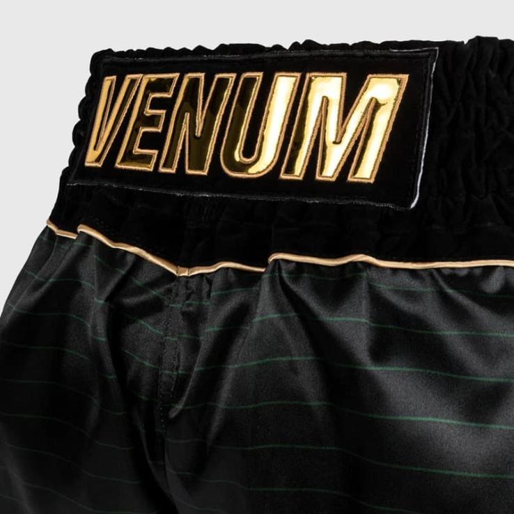 Pantaloni da Muay Thai per bambini Venum Attack - nero verde