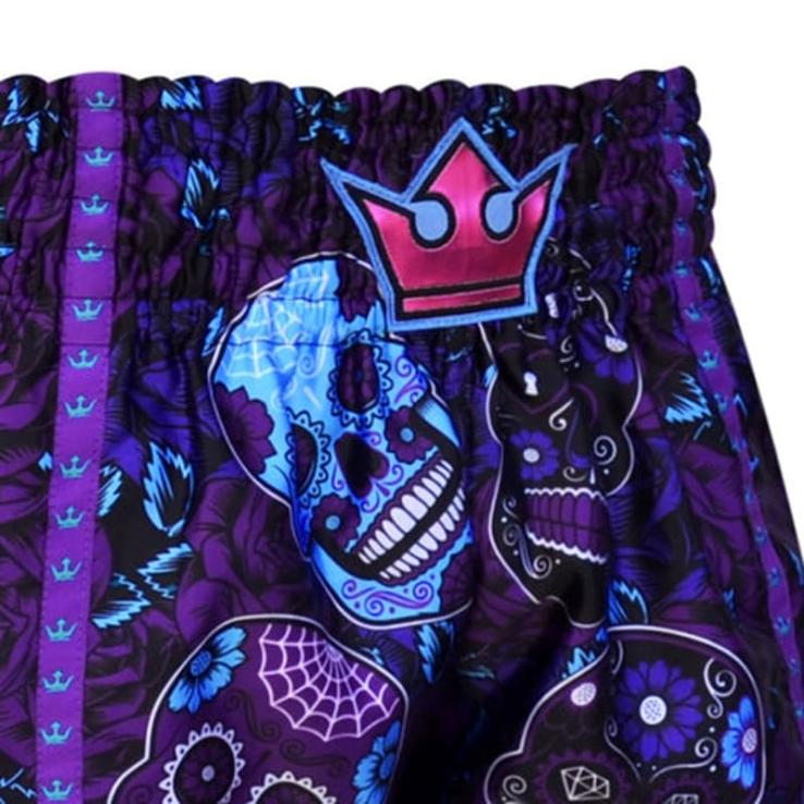 Pantaloni Buddha messicani da Muay Thai - viola