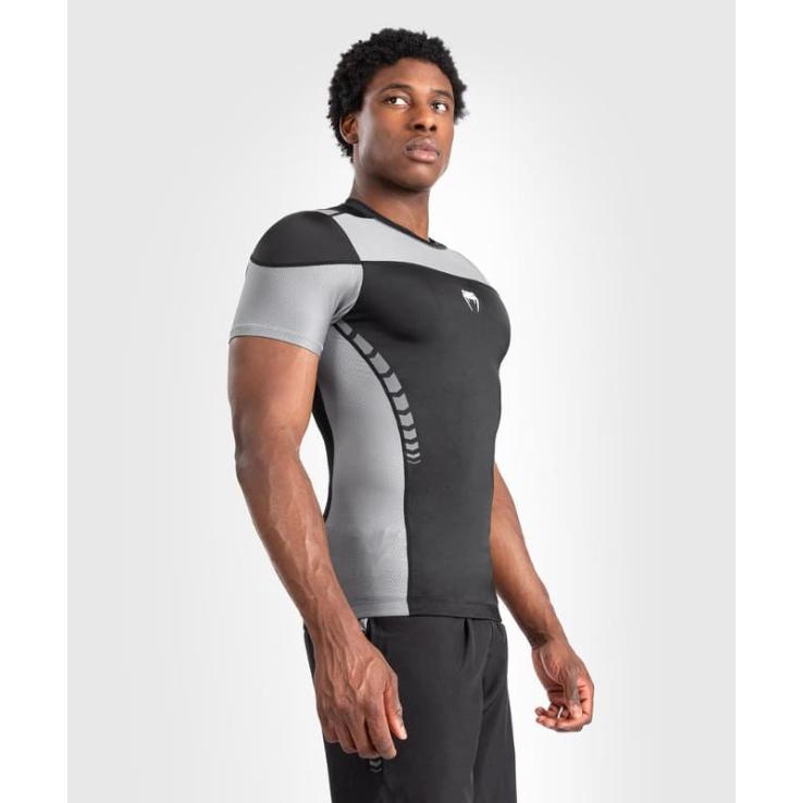 Rashguard Venum Tempest a maniche corte - nero grigio