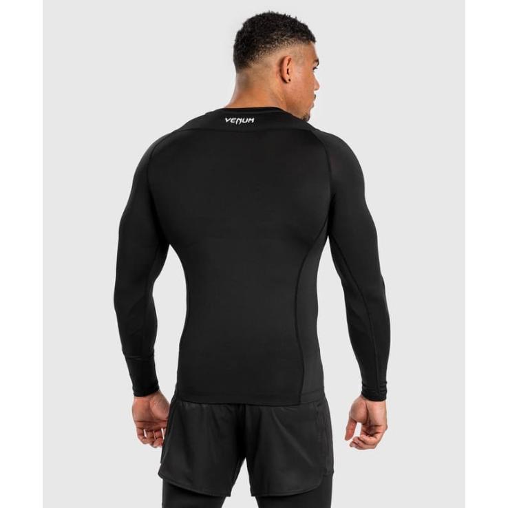 Rashguard Venum Attack a maniche lunghe - nero grigio